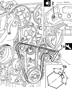 WATER PUMP - R + R WITH ENGINE REMOVED