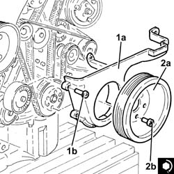 WATER PUMP - R + R WITH ENGINE REMOVED