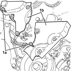 WATER PUMP - R + R WITH ENGINE REMOVED