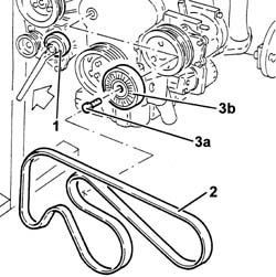 WATER PUMP - R + R WITH ENGINE REMOVED