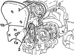 WATER PUMP - R + R WITH ENGINE REMOVED
