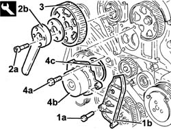 WATER PUMP - R + R WITH ENGINE REMOVED