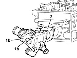 THERMOSTAT - R + R WITH CYLINDER HEAD REMOVED