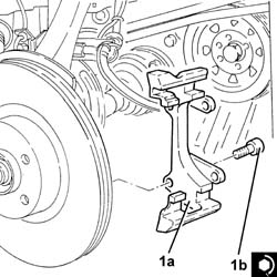 FRONT BRAKE DISCS - R+R WITH BRAKE CALIPERS REMOVED