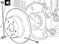 REAR DISC BRAKES - R R - INCLUDES HANDBRAKE ADJUSTMENT