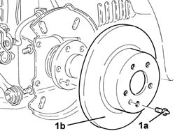 REAR BRAKE DISCS - R+R WITH BRAKE CALIPERS REMOVED
