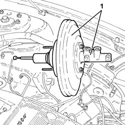 BRAKE SERVO/BRAKE PUMP ASSEMBLY - R R