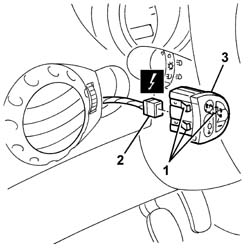 PANEL WITH MULTIFUNCTION DISPLAY AND HEADLAMP ALIGNMENT SWITCHES BUTTONS R R