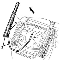 SEAT SLIDE CONTROL LEVER - R R