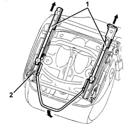 SEAT SLIDE CONTROL LEVER - R R