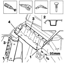 BOOT FLOOR PAN RAIL PARTIAL