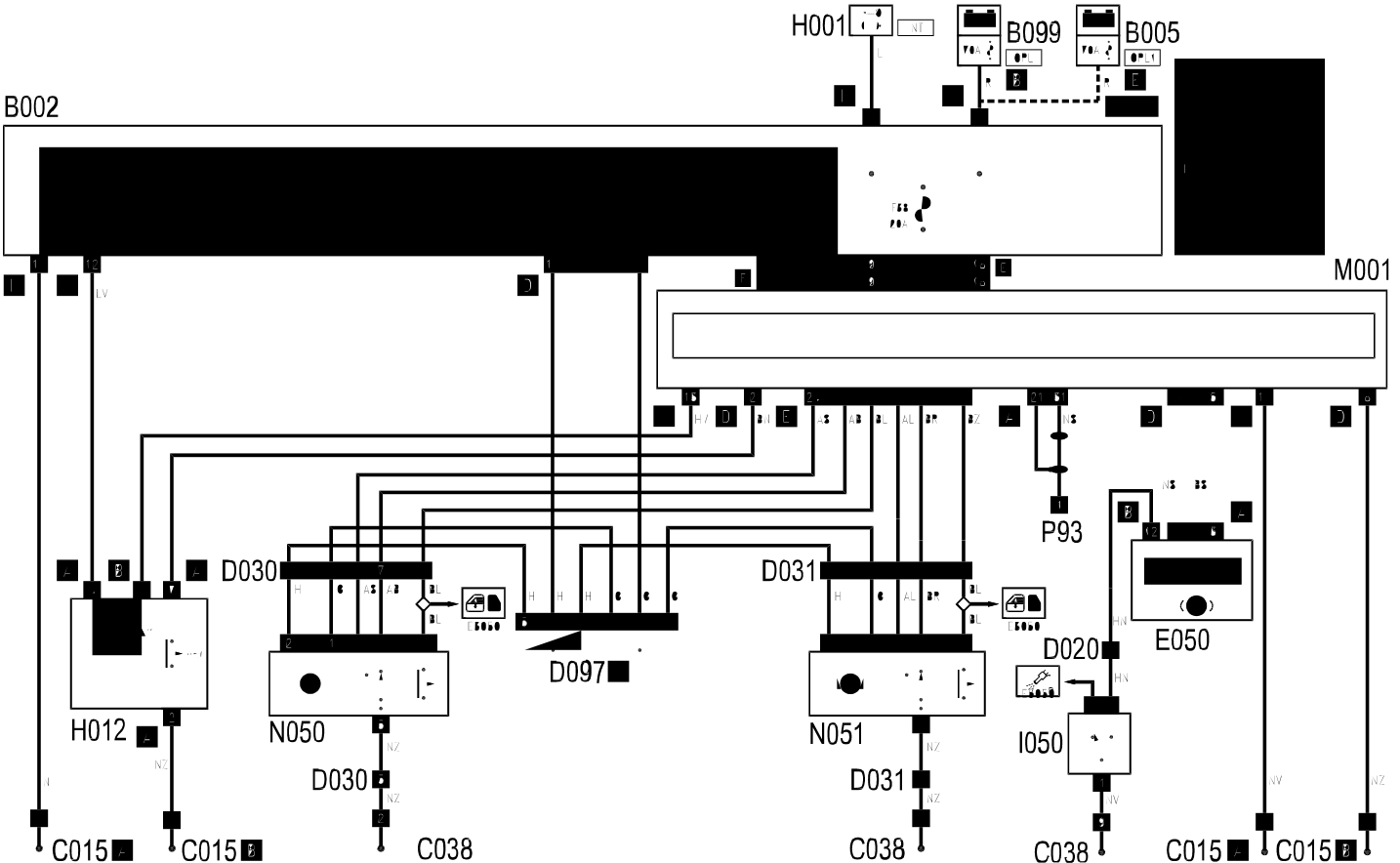 CENTRAL LOCKING - WIRING DIAGRAM