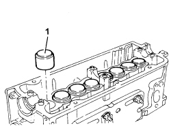 Single cylinder head, removed - overhaul