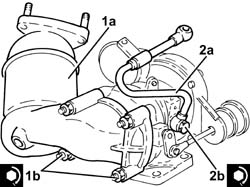 Turbo/manifold/sleeve assembly dismantle