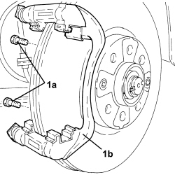 Front brake calliper bracket - r r