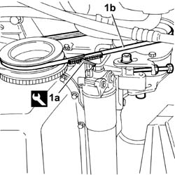 Power steering pump drive belt - adjust tension