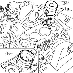 Piston with connecting rod - r r