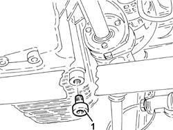Engine oil drain plug - replace