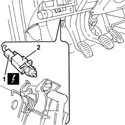 Brake pedal switch - r r