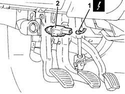 Clutch pedal switch - r r