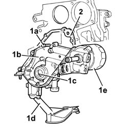 Engine oil pump - r+r with power unit removed