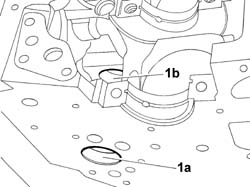 Auxhiliary shaft crank case bushes - replace following operation 1004e20