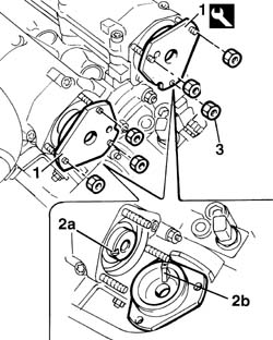 Toothed timing belt - r r with engine removed