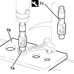 Connecting rod small end bush - replace