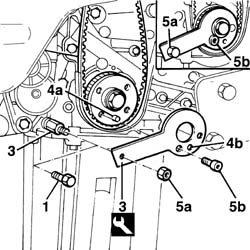 Toothed timing belt - r r with engine removed