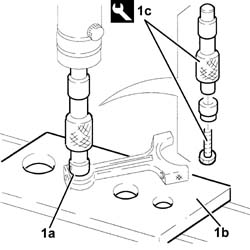 Connecting rod small end bush - replace