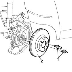 Front brake discs r r