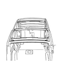 R.R. ROOF PANEL REAR CROSSMEMBER