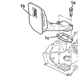 Emgine oil intake duct - r r