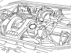 Engine oil check level and top up