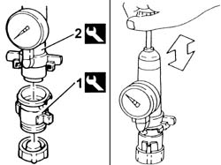 Cooling system - tightness test