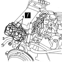 Engine - position on stand and remove