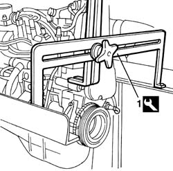 Engine - position on stand and remove