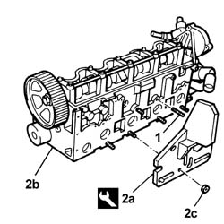 Single cylinder head, removed - overhaul