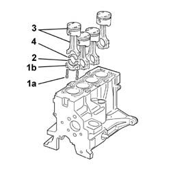 Piston connecting rod set - r r