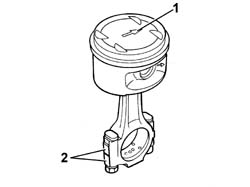Piston connecting rod set - r r