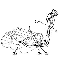 Fuel tank - r + r for replacement