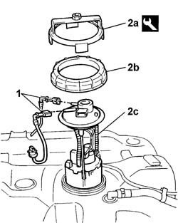 Fuel tank - r + r for replacement