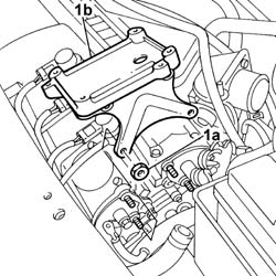 Ignition/injection system control unit mount - r r