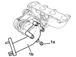 Turbo/manifold/sleeve assembly dismantle