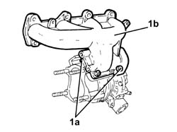 Turbo/manifold/sleeve assembly dismantle