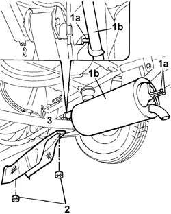 Exhaust pipe heat shield - r r