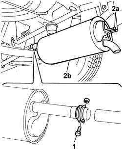 Rear exhaust silencer - r + r