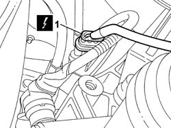 Rear lambda probe with catalitic converter r r