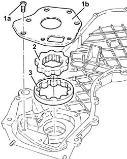 Engine oil pump, removed - check at bench
