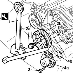 Water pump - r + r with drive belt removed